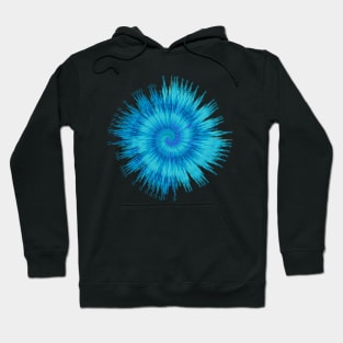 Blue & Turquoise Tie-Dye: Vibrant Design Hoodie